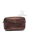 Leather Women's Clutch Brown