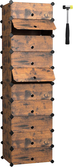 Organizator de pantofi din plastic 43x31x173cm