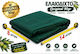 ForAll Olive Sail from HDPE 8x14m Density 90gr/m² with Rings