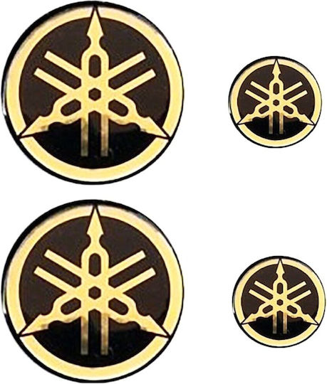 Gold Stickers Set 4 Pieces Yamaha Roc124440