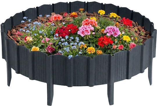 HowHomely Gardă Vie De Grădină Din Plastic Gri