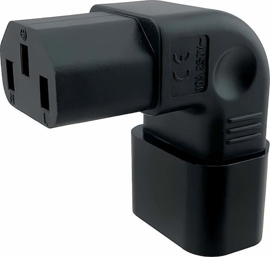 PremiumCord Schuko Stecker Ecke Adapter Iec C13 Iec C14 230V 10A