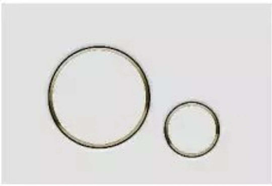 Flush Button Aq.501-30206 Aquaform Optima Circle WC Round White and Gold M775