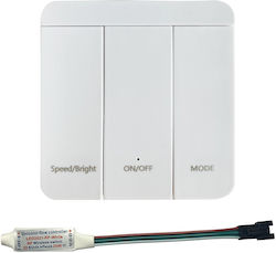 RF Дистанционно Управление Controller Димер Дигитален COB Едноцветна Лента LED 24V 10m 24119040dgc Aca 24vsngldgc