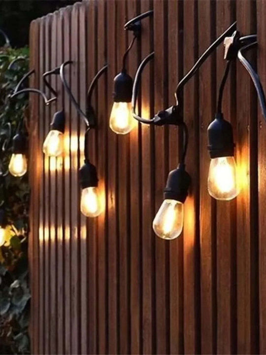 Progarden Ghirlandă Luminoasă LED Impermeabilă 12.5 m cu 20 Becuri