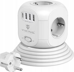 Viking PowerCube με Καλώδιο 1.8m Viking PowerCube με Καλώδιο 1.8m