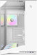 GameMax NEX C56 VC WH Геймърско Midi Tower Куτί за Компютър със Страничен Прозорец Бял