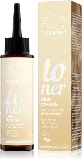Hair Toner, Vegan, Ammonia- and Hydrogen Peroxide-Free, White Chocolate, Golden Tone & Shine, 100ml