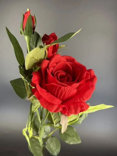 Künstliche Blume Rose Intensives Rote 57cm