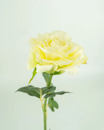 Künstliche Weiße Rose Blume Stoff 79cm