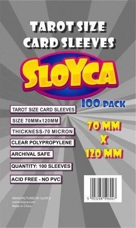 Sloyca Card Sleeves Tarot Size 100 Pieces Transparent
