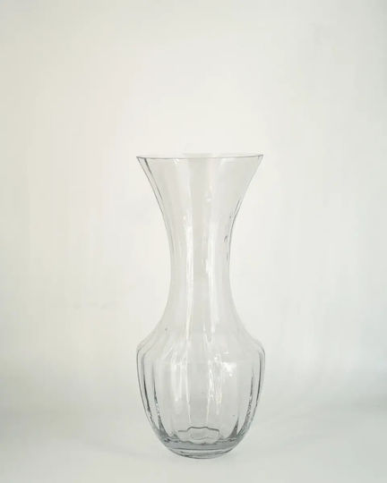 Decorative Glass Transparent Vase 20xH45cm