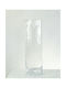 Decorative Floor Glass Transparent Vase Φ14xH45cm