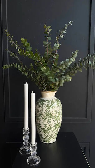 Decorative Ceramic Beige Vase Φ21xΥ38cm