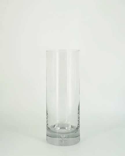 Decorative Glass Transparent Vase Φ14xH37cm