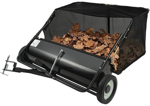 Lawn Sweeper Machine Towable 112 Cm Working Width Collection Bag