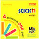 Stick'n Notizblöcke Selbstklebende 76x76mm 100 Blätter Neon 4 Farben 12 Stück