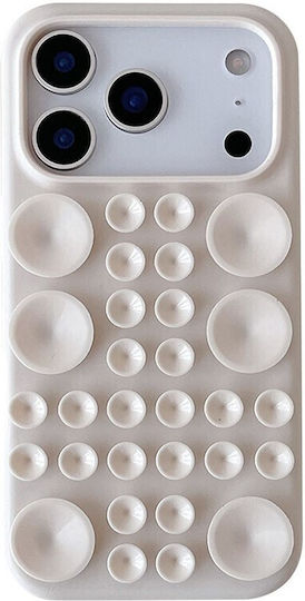 Suction Cup Silicone Case Antique White Apple iPhone 17 Pro Max/18 Pro Max