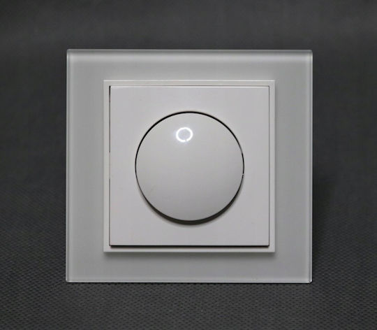 Recessed Wall Switch with Frame Aller Retour White