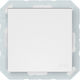 Waterproof Recessed Wall Switch Without Frame White