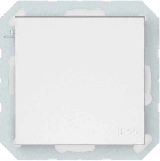 Waterproof Recessed Wall Switch Without Frame White