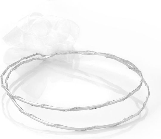Handgefertigte Hochzeitskronen Dáira 396 Versilbert
