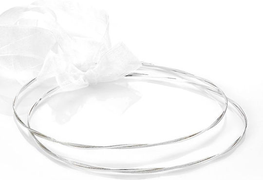 Handgefertigte Hochzeitskronen Eστία 175 Versilbert