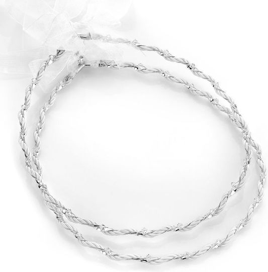 Handgefertigte Hochzeitskronen Vagyana 201 Versilbert