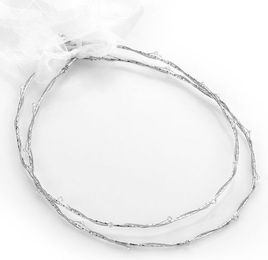 Handgefertigte Hochzeitskronen Thaleia 443 Versilbert