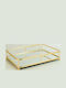 Hochzeits-Tablett aus Metallisch Gold