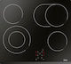 Amica Ceramic Autonomous Cooktop with Lock Mode 57.6x51.8cm