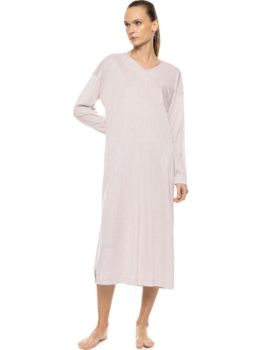 Pink Label Winter Damen Schlafanzug Set Bordeaux