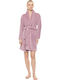 Pink Label Winter Women's Fleece Robe Dusty Pink