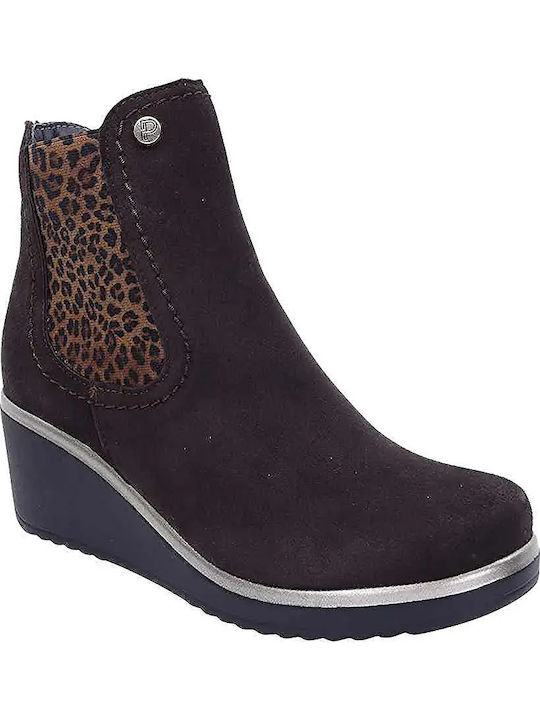 Pitillos Leder Damen Stiefeletten Braun