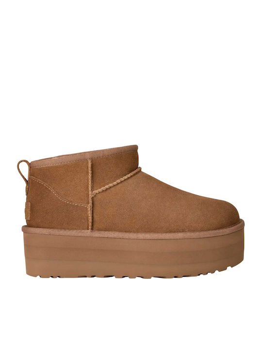 UGG Classic Ultra Mini Platform Suede Дамски бо...