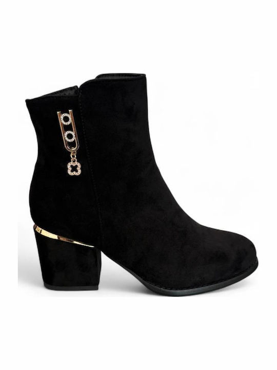 Tulipano Suede Women's Ankle Boots Black