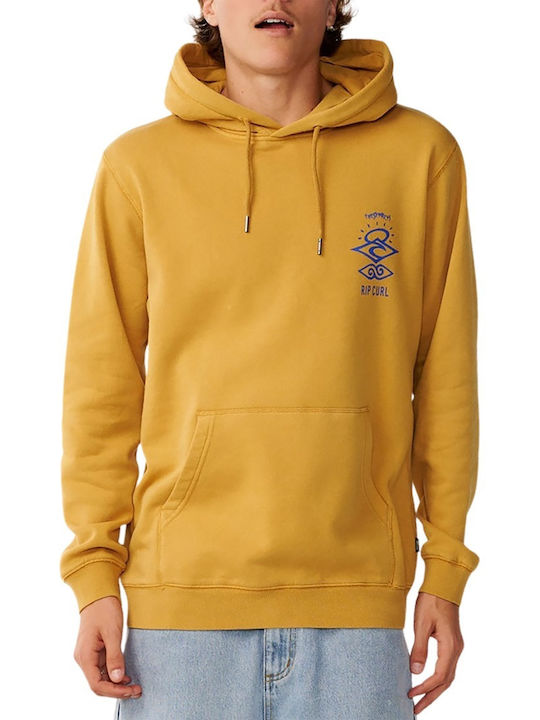 Rip Curl Φούτερ με Κουκούλα Mustard Gold