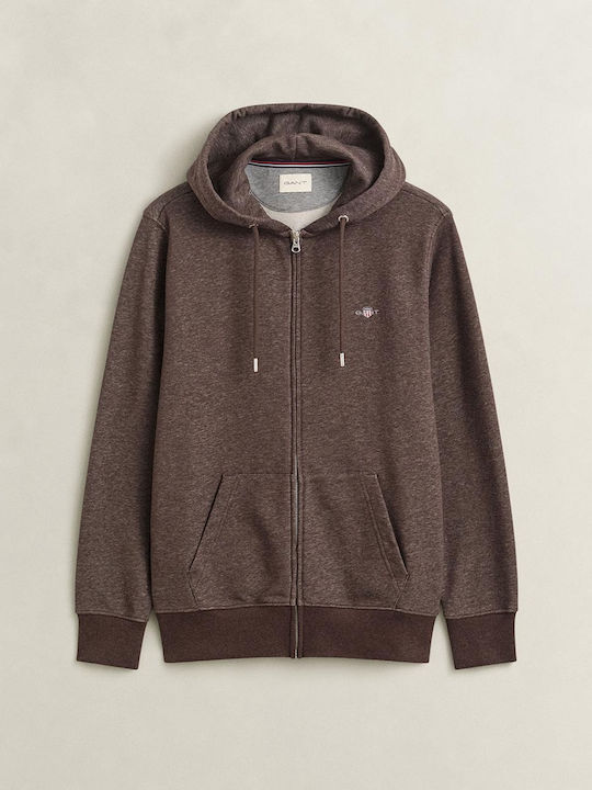 Gant Суитшърт Яке с Качулка Darkbrown