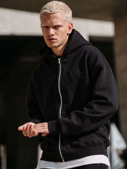 Hooded Cardigan Black