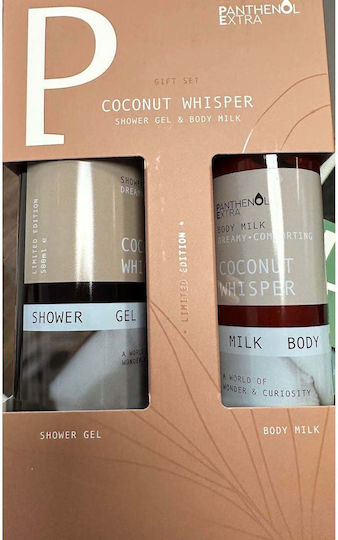 Panthenol Extra Coconut Whisper Σετ Περιποίησης για Καθαρισμό Σώματος 2τμχ