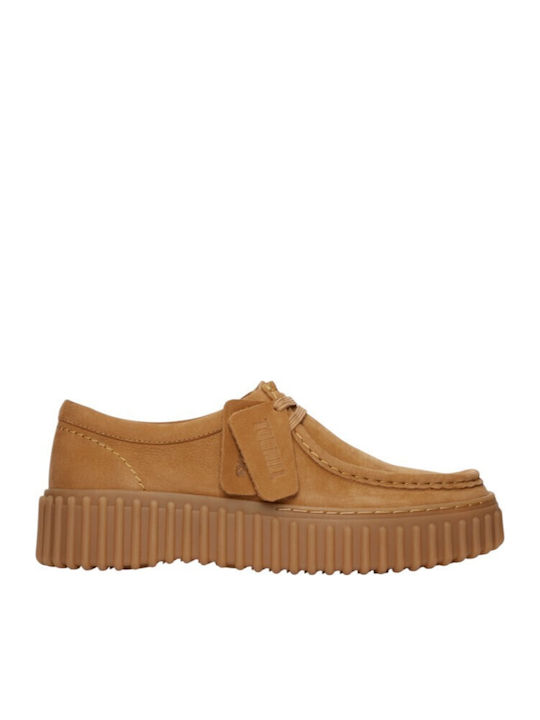 Clarks Torhill Bee Leder Damen Mokassins in Tab...