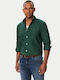 Long Sleeve Shirt Velvet Green