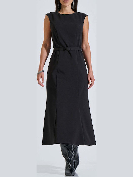 Bill Cost Summer Maxi Evening Dress Black