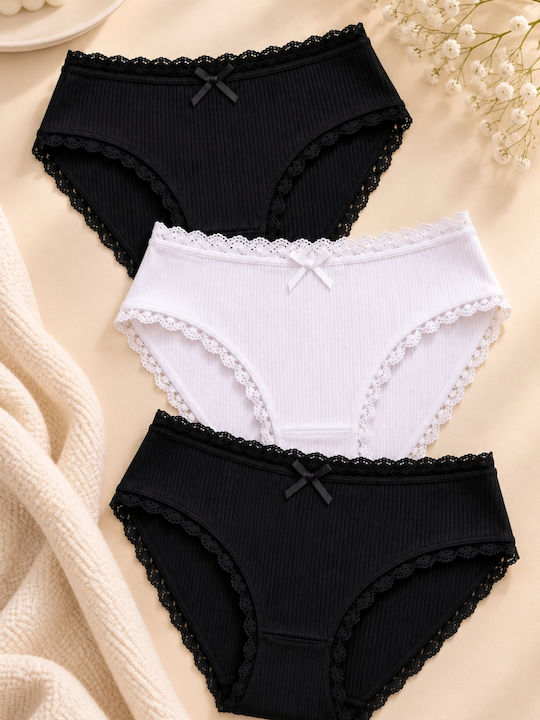Chiloți Pentru Femei Slip Din Bumbac 3Pack