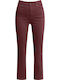 Celestino Women's Jeans Straight Leg Burgundy