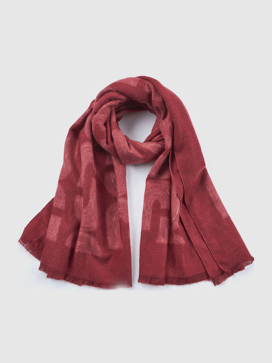 Verde Damen Wollschal Rotes