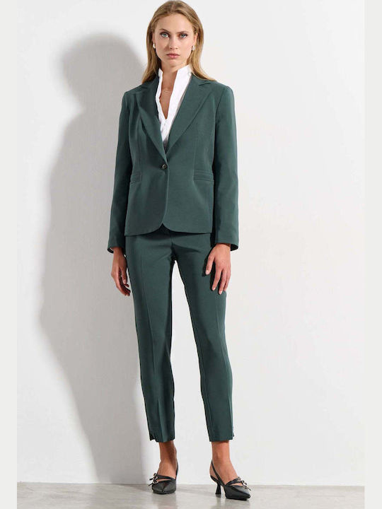 Bill Cost Women's Waisted Blazer Green