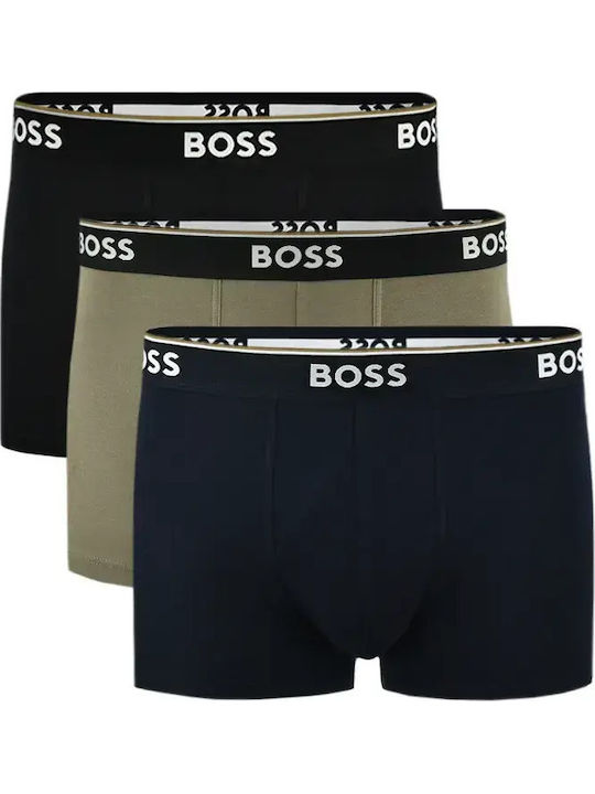 Boss Мъжки боксерки Черен 3Pack