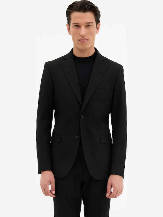 Aristoteli Bitsiani Herrenanzugsjacke Schwarz