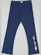 Kinderleggings Lang Blau